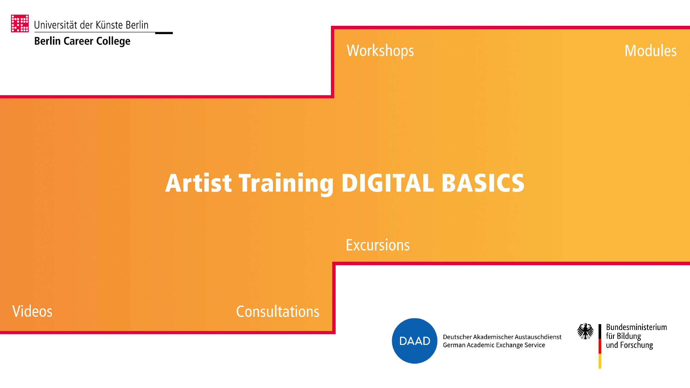 Artist Training DIGITAL BASICS 2022 Universität der Künste Berlin