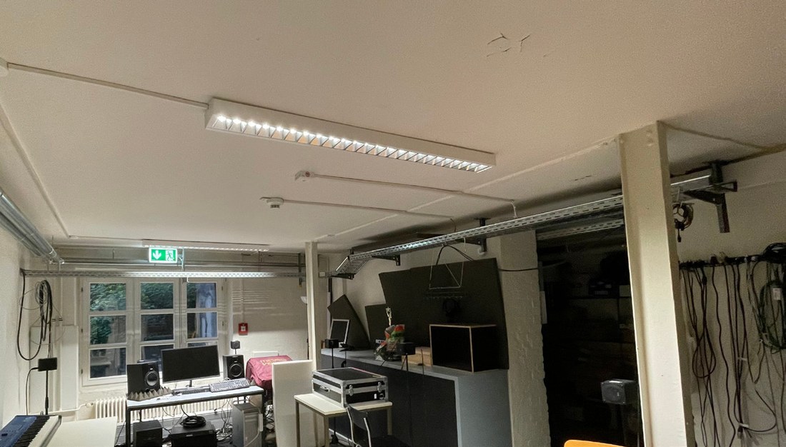 Raum 016E Studio, nach der Maßnahme