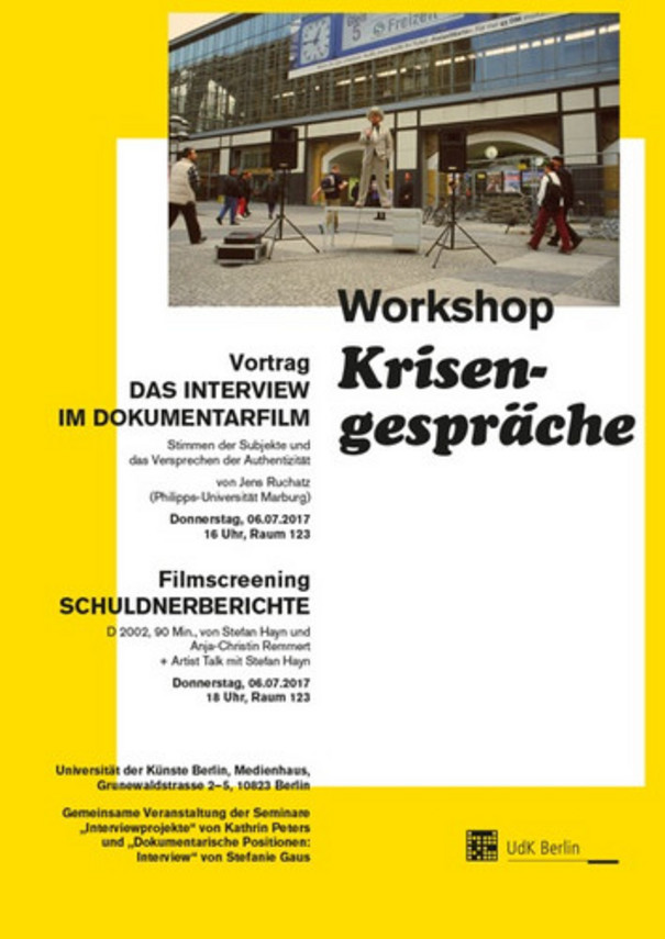 Flyer for event in German