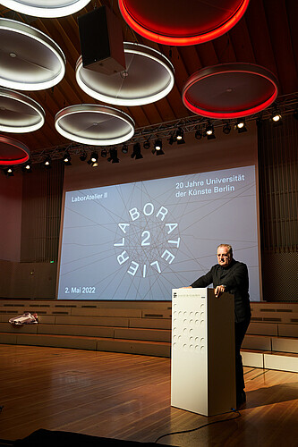 Begrüßung durch den Präsident der UdK Berlin: Prof. Dr. Norbert Palz