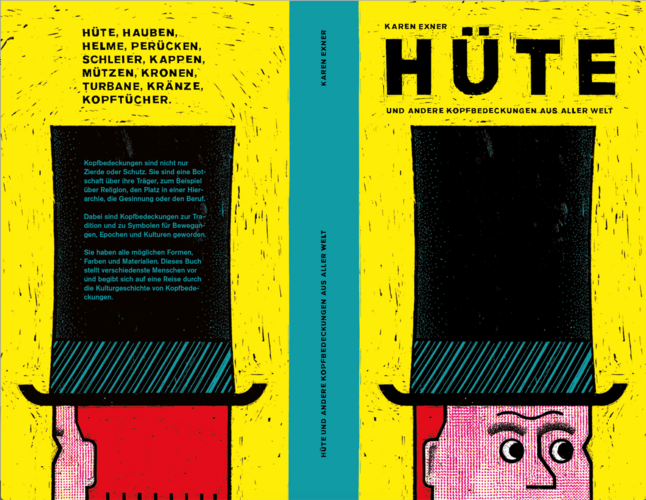 Auf dem Bild sind das Cover und der Klappentext zu sehen. Auf dem Cover ist das GEsicht von der Nase bis zum Haaransatz zu sehen. Mittelpunkt des Bildes ist ein sehr großer schwarzer Zylinder, den der Mann trägt.