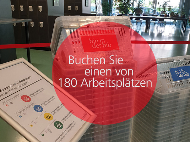 Buchen Sie einen von 180 Arbeitsplätzen Buchen Sie einen von 180 Arbeitsplätzen