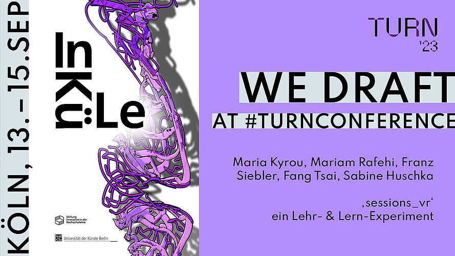 Ankündigung Flyer Grafik InKüLe Vortrag auf der TURN conference 23