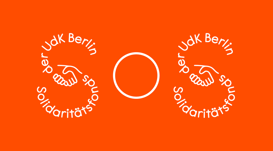 Logo UdK Berlin Solidaritätsfonds als SOS-Symbol