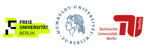 Logos der FU, HU und TU