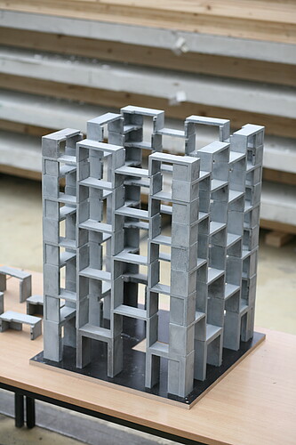 Modelle für die Ausstellung "Technoscape: The Architecture of Engineers" MAXXI Museum Rome