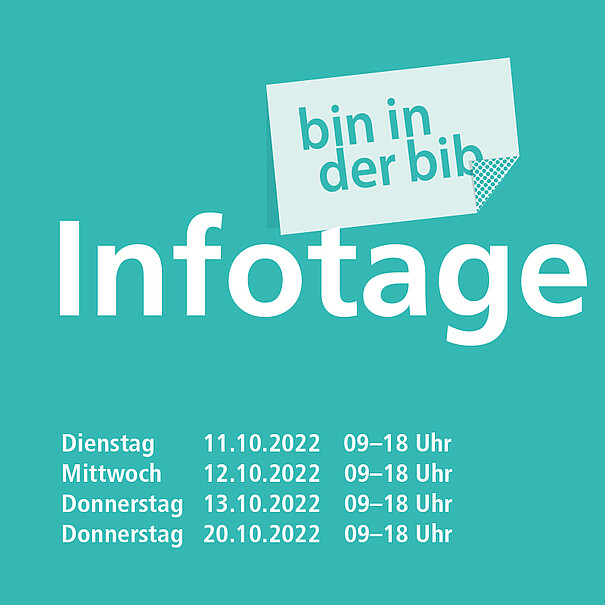 Erstsemester-Infotage in der UB Erstsemester-Infotage in der UB