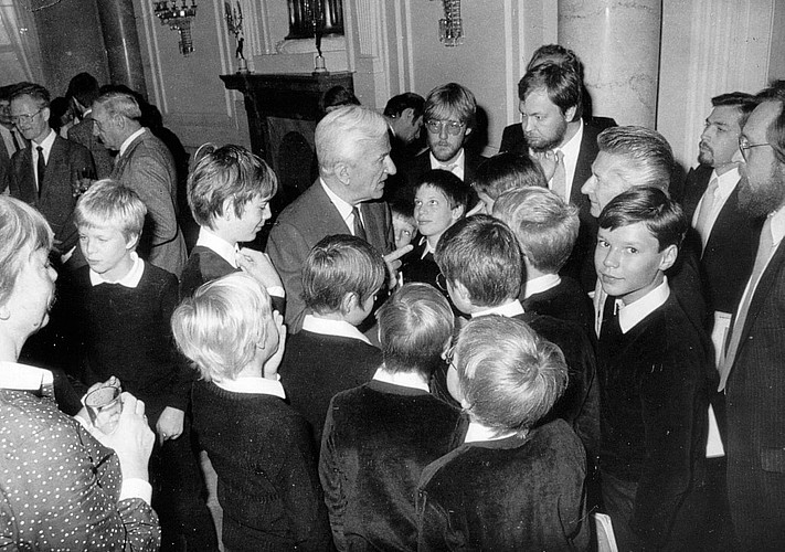 Staats- und Domchor mit Bundespräsident Weizsäcker