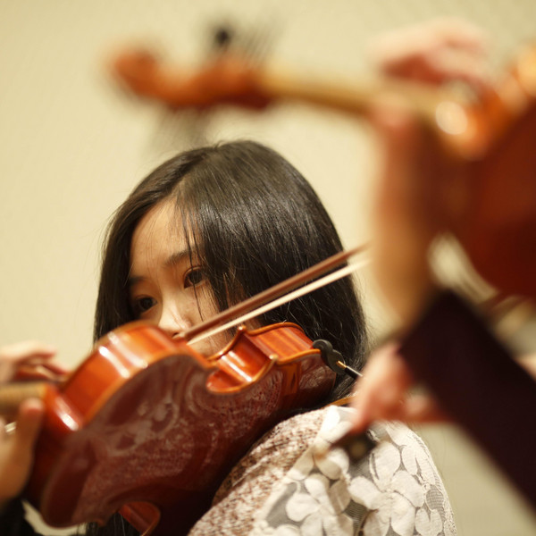 Eine Violine.