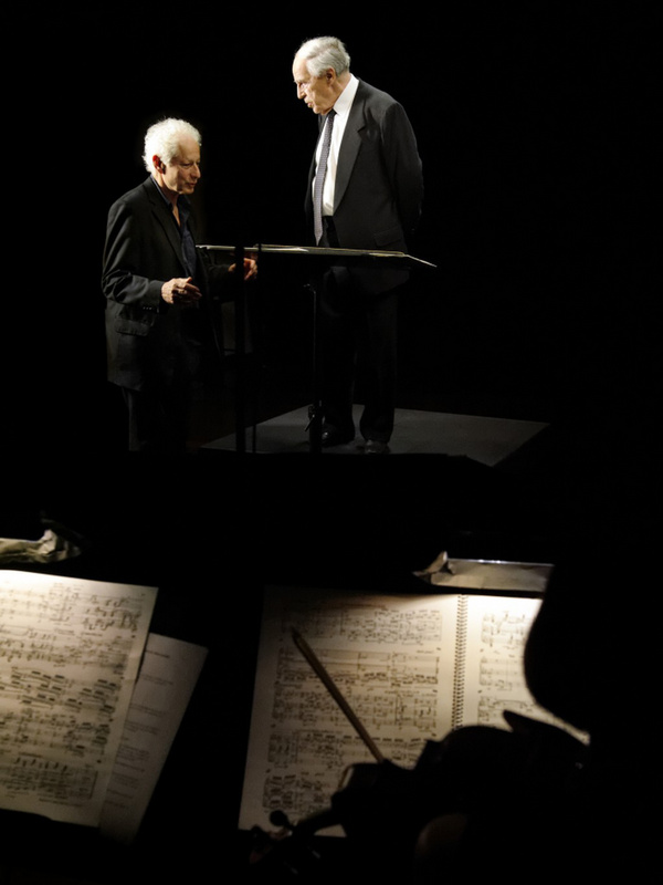 Robert Cahen and Pierre Boulez - Rehearsal of Mémoriale, 2011 Robert Cahen and Pierre Boulez - Rehearsal of Mémoriale, 2011